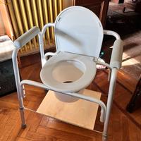 Sedia comoda WC con braccioli