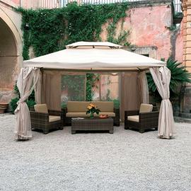 Elegante Gazebo in Alluminio 3x4 per Giardino