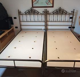 Letti singoli in ottone"Ronchetti e Porro"