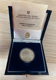 Moneta 500 Lire Argento 1987 Famiglia