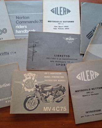 10 LIBRETTI USO E MANUTENZIONE  MOTO