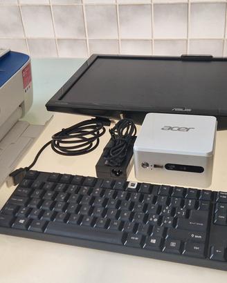PC Acer  ( Mini Pc )- Video - Tastiera - Stampante