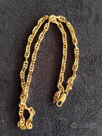 COLLANA MAGLIA MARINARA IN ORO GIALLO 18K