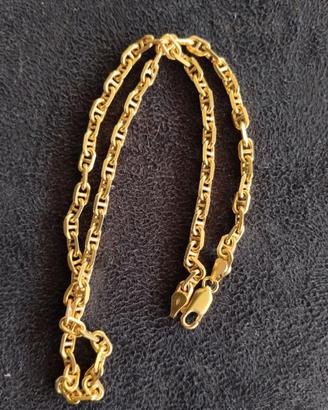 COLLANA MAGLIA MARINARA IN ORO GIALLO 18K