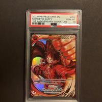 One piece - monkey d luffy signed eng psa 10