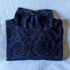 Dolcevita maniche lunghe modal-pizzo