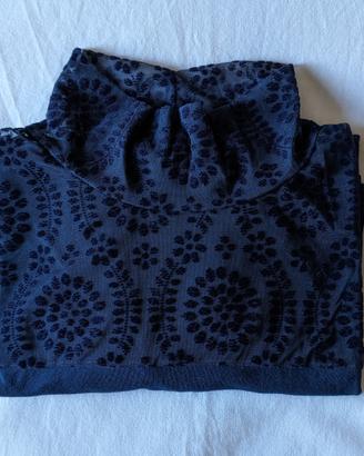 Dolcevita maniche lunghe modal-pizzo