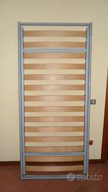 Rete con doghe in legno per letto singolo