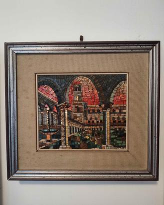 Quadro mosaico artistico vintage
