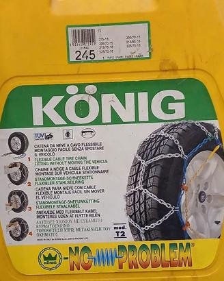 Catene da neve Koning T2 - Misura 245 per Camper