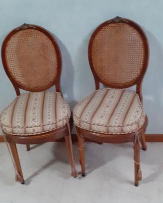 Due poltroncine midollino