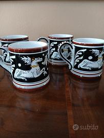 4 tazze Deruta Aigusta
