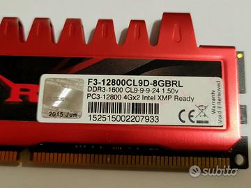 RAM DDR3 16GB (4GB x 4)