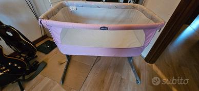 culla next  to me chicco rosa