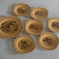 Set piatti dessert ceramica Staffordshire