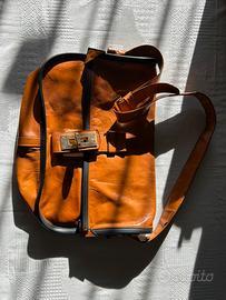 Borsa pelle marrone chiara - Renzo Pucci