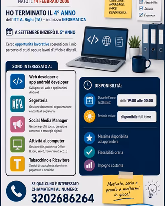 Disponibilità per lavoro