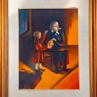 Quadro originale Mira Cancelli “Il Dono” 1982 