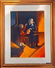 Quadro originale Mira Cancelli “Il Dono” 1982 