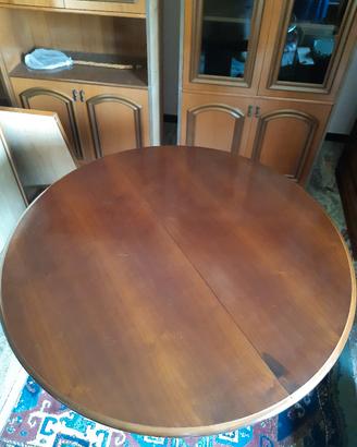 tavolo rotondo allungabile legno