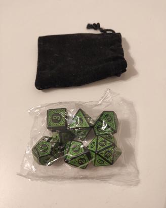 Set dadi istoriati verdi