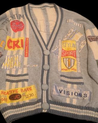 NO! JEANS  cardigan vintage anni '80-'90.
