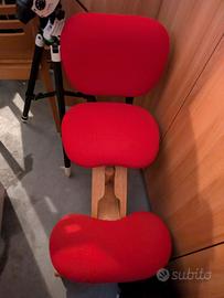 Sedia ergonomica in legno Cinius