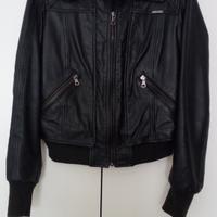 Giacca pelle nera Relish tg. S