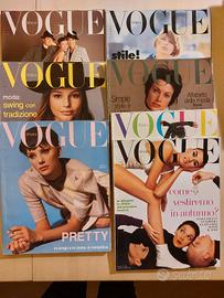 Riviste Vogue di cui una dossier sfilate