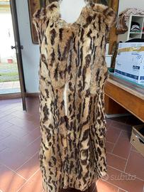 Gilet Lungo in Pelliccia Vintage Maculata – Gilet