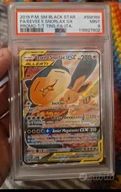 eevee snorlax gx promo psa9