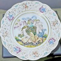 Porcellana di Capodimonte Scultura da Parete 1956