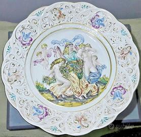 Porcellana di Capodimonte Scultura da Parete 1956