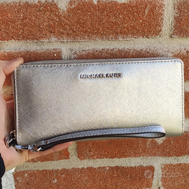 Pochette / portafoglio Michael Kors grigio perla