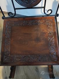 sedia in ferro battuto 