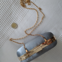 Borsetta pochette cerimonia argento nuova