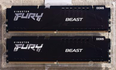DDR5 64GB (2x32GB) a 5600MHz Kingston Fury Beast