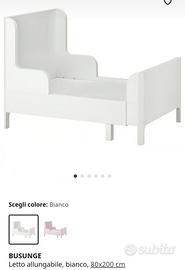  lettino e materasso allungabile Ikea 