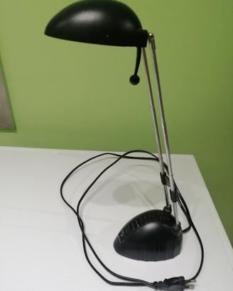 Lampada scrivania alogena lampadina nero moderno