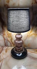 Lampada da tavolo stile boudoir Hollywood Regency