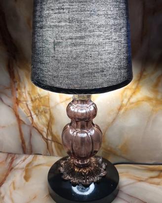 Lampada da tavolo stile boudoir Hollywood Regency