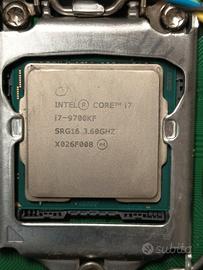 CPU Intel i7 9700 k f socket 1151 3.6GHz
