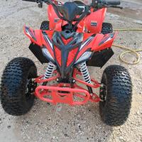 Quad 125cc raptor rosso e nero