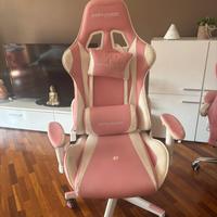 Sedia gaming rosa GTPLAYER, prezzo  trattabile