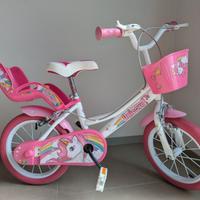 Bici Bambina 14″ Unicorn – Dino Bikes - Usata Poco
