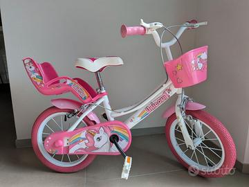 Bici Bambina 14″ Unicorn – Dino Bikes - Usata Poco