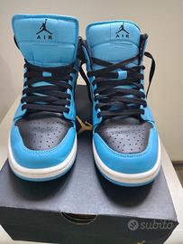 Air Jordan 1 Mid   Blue/Bianco/Nero
