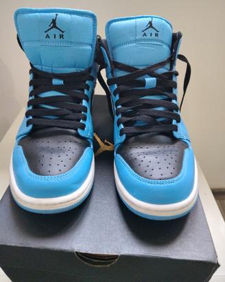 Air Jordan 1 Mid   Blue/Bianco/Nero

