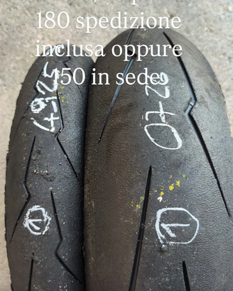 gomme moto Usate in pista