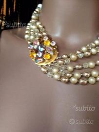 Collana di alta bigiotteria vintage